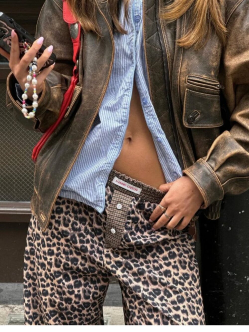 Handover Leopard Ex-Boyfriend Nicolas Cage Pants - Medium